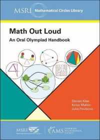 Math Out Loud : An Oral Olympiad Handbook (Msri Mathematical Circles Library)