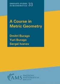 A Course in Metric Geometry (Graduate Studies in Mathematics)