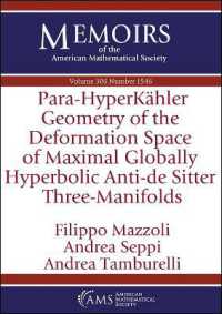 Para-HyperKahler Geometry of the Deformation Space of Maximal Globally Hyperbolic Anti-de Sitter Three-Manifolds (Memoirs of the American Mathematical Society)