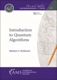 Introduction to Quantum Algorithms (Pure and Applied Undergraduate Texts)