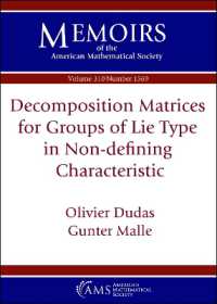 Decomposition Matrices for Groups of Lie Type in Non-defining Characteristic (Memoirs of the American Mathematical Society)