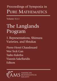 The Langlands Program : I. Representations, Shimura Varieties, and Shtukas (Proceedings of Symposia in Pure Mathematics)