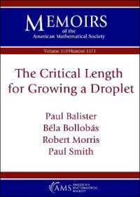 The Critical Length for Growing a Droplet (Memoirs of the American Mathematical Society)