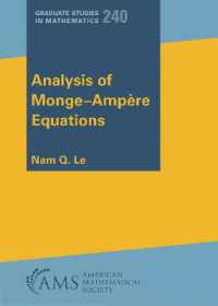 Analysis of Monge-Ampere Equations (Graduate Studies in Mathematics)