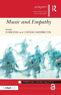 音楽と共感の心理学<br>Music and Empathy (Sempre Studies in the Psychology of Music)