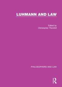 ルーマンと法：精選論文集<br>Luhmann and Law