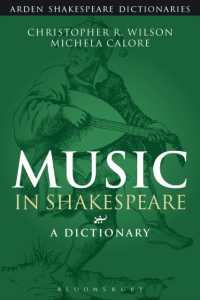 シェイクスピアの音楽辞典<br>Music in Shakespeare : A Dictionary (Arden Shakespeare Dictionaries)