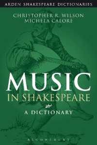 シェイクスピアの音楽辞典<br>Music in Shakespeare : A Dictionary (Arden Shakespeare Dictionaries)