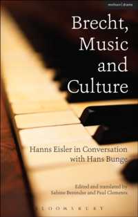 Brecht, Music and Culture : Hanns Eisler in Conversation with Hans Bunge