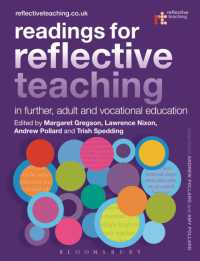 継続・成人・職業教育における反省的教授：読本<br>Readings for Reflective Teaching in Further, Adult and Vocational Education (Reflective Teaching)