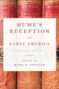 ヒュームの初期アメリカにおける受容（増補版）<br>Hume's Reception in Early America : Expanded Edition （2ND）