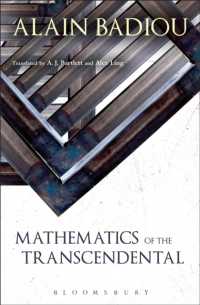 アラン・バディウ著／超越的なるものの数学（英訳）<br>Mathematics of the Transcendental