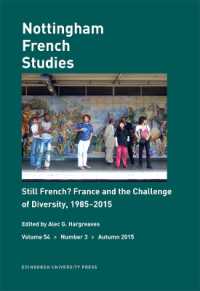 Still French? France and the Challenge of Diversity, 1985-2015 : Nottingham French Studies Volume 54, Number 3