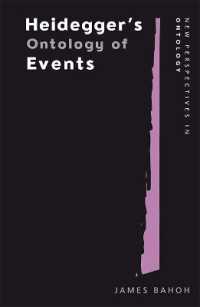 Heidegger's Ontology of Events (New Perspectives in Ontology)