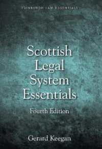 Scottish Legal System Essentials, 4th Edition (Edinburgh Law Essentials) （4TH）