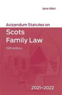 Avizandum Statutes on Scots Family Law : 2021-2022 (Avizandum Statutes)