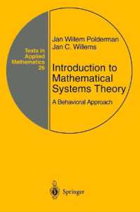 Introduction to Mathematical Systems Theory : A Behavioral Approach (Texts in Applied Mathematics)