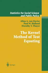 The Kernel Method of Test Equating (Statistics for Social and Behavioral Sciences)