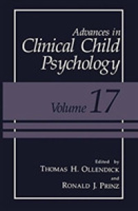 Advances in Clinical Child Psychology (Advances in Clinical Child Psychology) （Reprint）