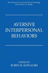 Aversive Interpersonal Behaviors (The Springer Series in Social Clinical Psychology)
