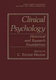 Clinical Psychology : Historical and Research Foundations (NATO Science Series B:)