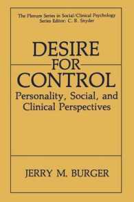 Desire for Control : Personality, Social and Clinical Perspectives (The Springer Series in Social Clinical Psychology)