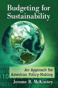 Budgeting for Sustainability : An Approach for American Policy-Making