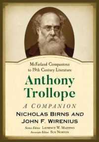 Anthony Trollope : A Companion (Mcfarland Companions to 19th Century Literature)