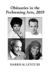 Obituaries in the Performing Arts, 2019 (Lentz's Performing Arts Obituaries)