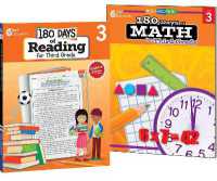 180 Days™: Reading & Math Grade 3: 2-Book Set : Practice, Assess, Diagnose (180 Days of Practice)