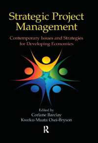 途上国経済のための戦略的プロジェクト管理<br>Strategic Project Management : Contemporary Issues and Strategies for Developing Economies
