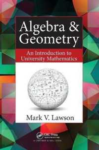 Algebra & Geometry : An Introduction to University Mathematics