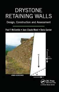Drystone Retaining Walls : Design, Construction and Assessment (Applied Geotechnics)
