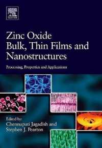 Zinc Oxide Bulk, Thin Films and Nanostructures : Processing, Properties, and Applications