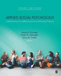 応用社会心理学（第３版）<br>Applied Social Psychology : Understanding and Addressing Social and Practical Problems （3RD）