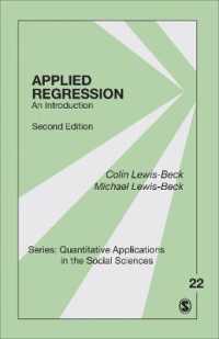 応用回帰（第２版）<br>Applied Regression : An Introduction (Quantitative Applications in the Social Sciences) （2ND）