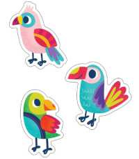 One World Parrots Cut-outs