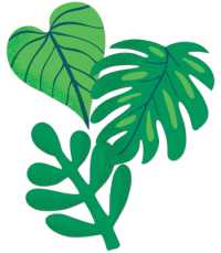 One World Tropical Leaves Cut-outs