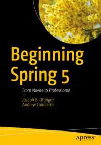 Beginning Spring 5 : From Novice to Professional -- Paperback / softback （1st ed.）