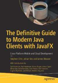 The Definitive Guide to Modern Java Clients with Javafx : Cross-Platform Mobile and Cloud Development
