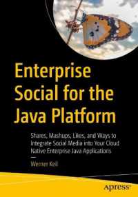 Enterprise Social for the Java Platform : Shares, Mashups, Likes, and Ways to Integrate Social Media into Your Cloud Native Enterprise Java Applications （1st）