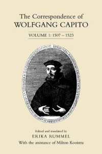 The Correspondence of Wolfgang Capito : Volume 1: 1507-1523