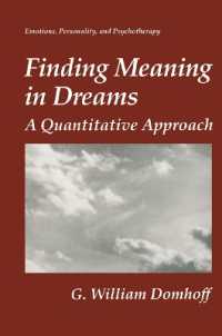 Finding Meaning in Dreams : A Quantitative Approach (Emotions, Personality, and Psychotherapy)