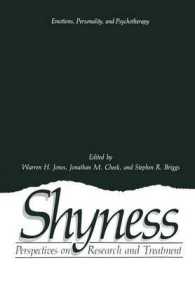 Shyness : Perspectives on Research and Treatment (Emotions, Personality, and Psychotherapy)