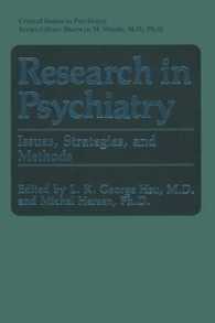 Research in Psychiatry : Issues, Strategies, and Methods (Critical Issues in Psychiatry)