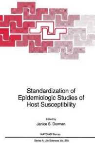 Standardization of Epidemiologic Studies of Host Susceptibility (NATO Science Series A:)