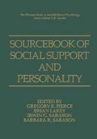 Sourcebook of Social Support and Personality (The Springer Series in Social Clinical Psychology)