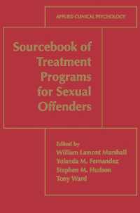 Sourcebook of Treatment Programs for Sexual Offenders (NATO Science Series B:)