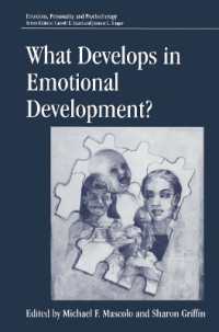 What Develops in Emotional Development? (Emotions, Personality, and Psychotherapy)