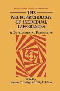 The Neuropsychology of Individual Differences : A Developmental Perspective (Perspectives on Individual Differences)